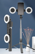 Palo selfie PRO: ¡¡Doble aro luz que cambia todo!!